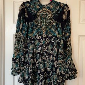 Free People NWT Blue Top Size Small